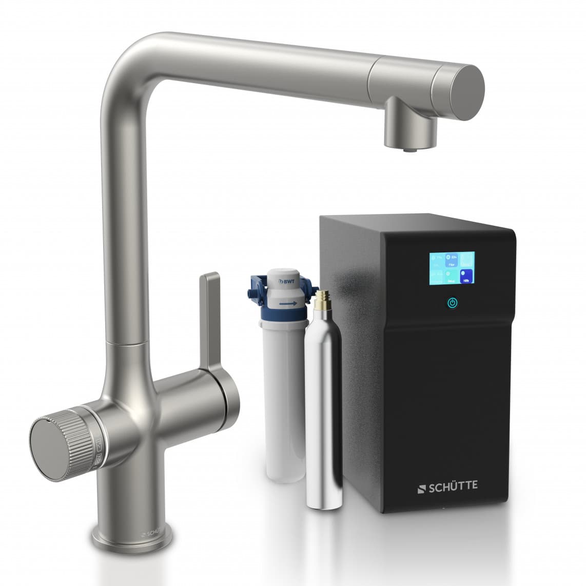 99905 AQUASTAR PREMIUM spoelwater mengkraan plus koel- en filtersysteem, rvs look