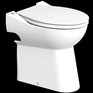 WC SUR PIED+SIEGE+BROYEUR SANICOMP.43 ECO BLANC