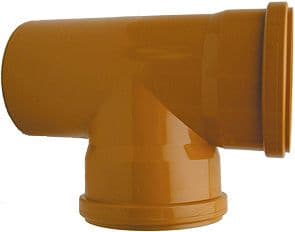 T PVC EGOUT 90° 125MM ROUGE/BRUN