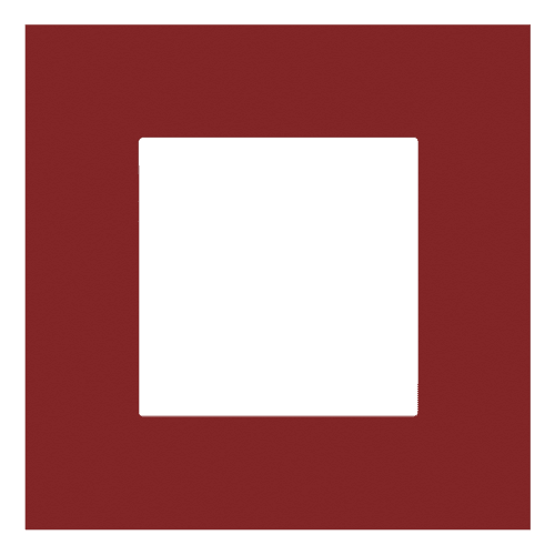 Plaque de recouvrement simple, couleur Niko Pure natural red
