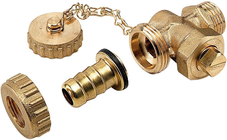 VANNE DE REMPLISSAGE ET DE VIDANGE 3/8" +BOUCHON ET CHAÎNE