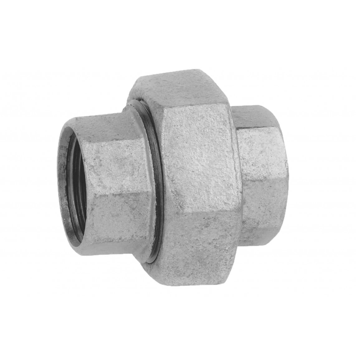 989844055 FM raccord à visser, galvanisé, 1 1/4" F, à joint plat, (330)