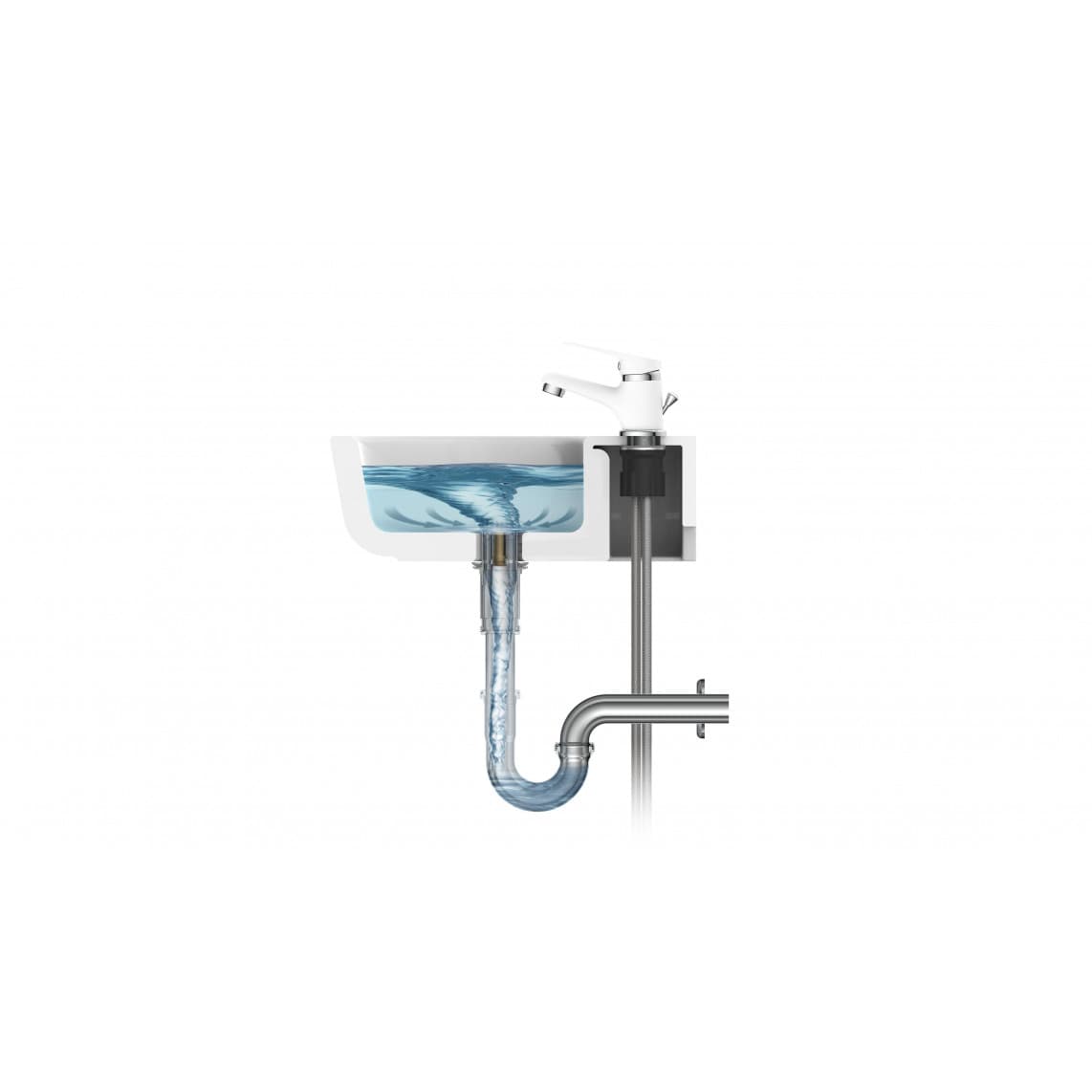 BZ002 Nettoyant pour évier avec Poignée en bois, Ø 140 mm, Rose