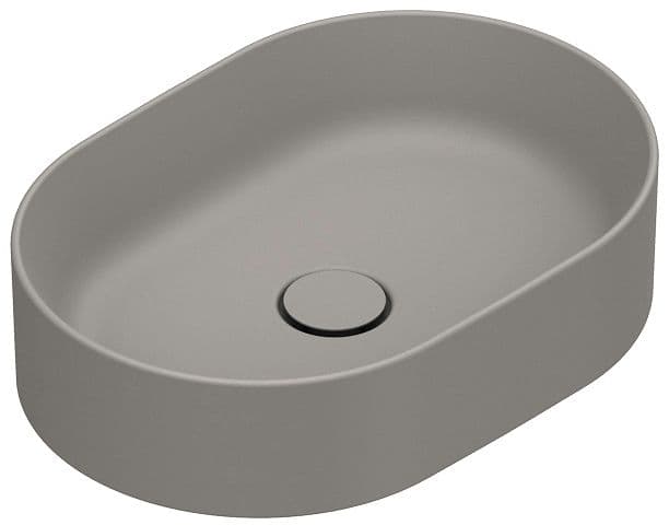 OPBOUWLAVABO ZERO CATALANO CATAGLAZE+ 50X35 H12 ZONDER OVERLOOP TORTORA SATINATO