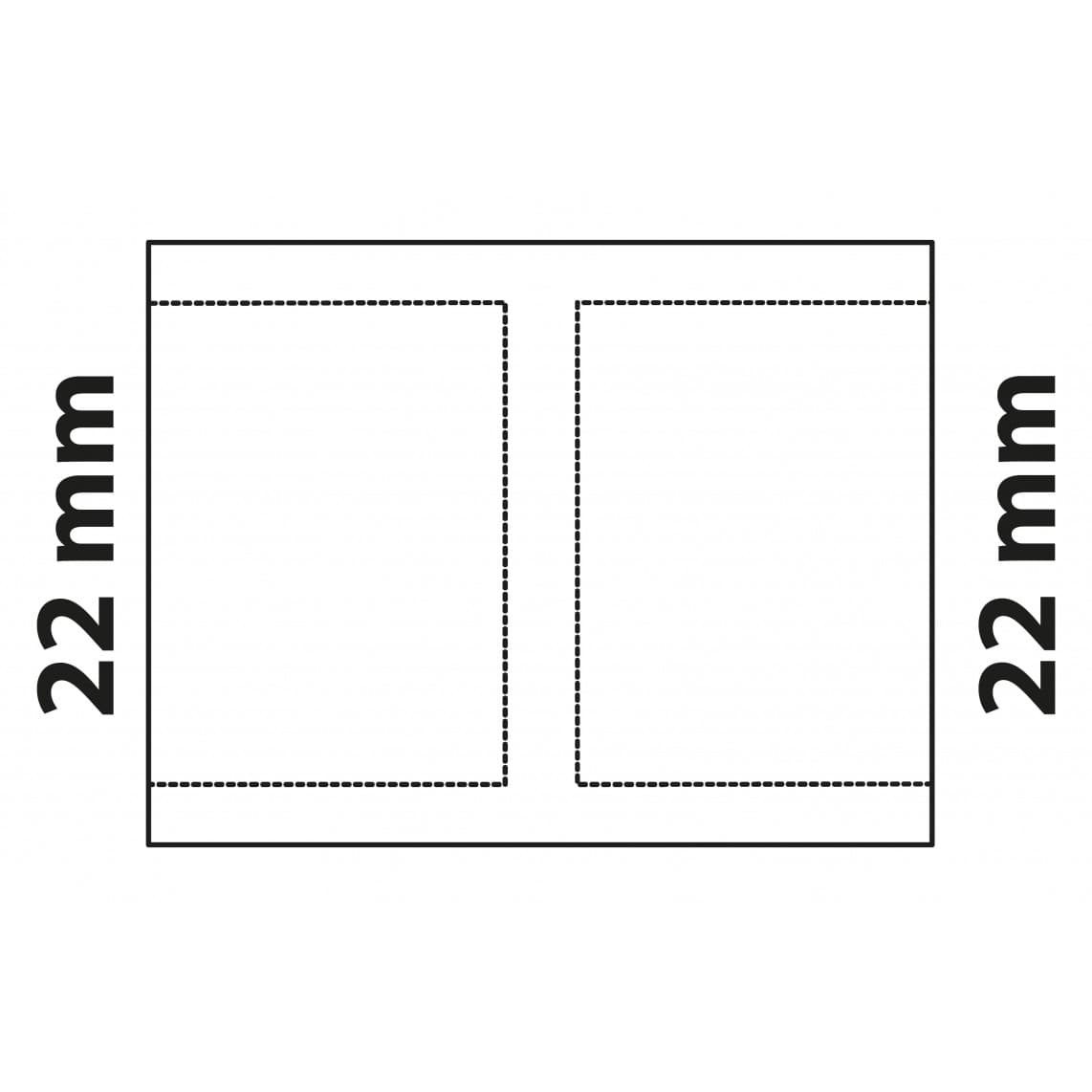 989095017 CU manchon double, vierge, 22 mm, 2 manchons, (5270)