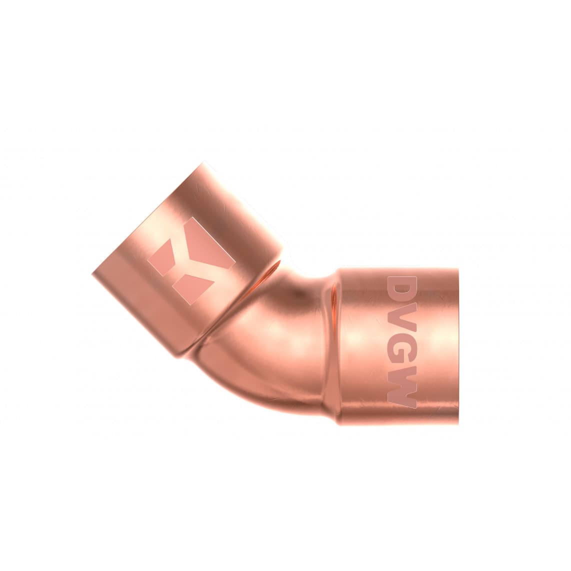 989113055 CU arc 45°, vierge, 18 mm, 2 manchons (5041)