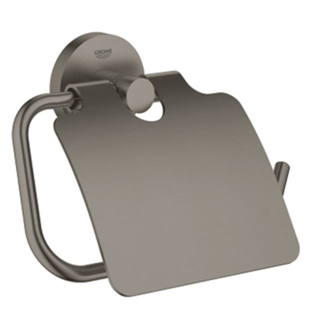 Grohe Essentials porte-papier métal caché avec couvercle brushed hard graphite