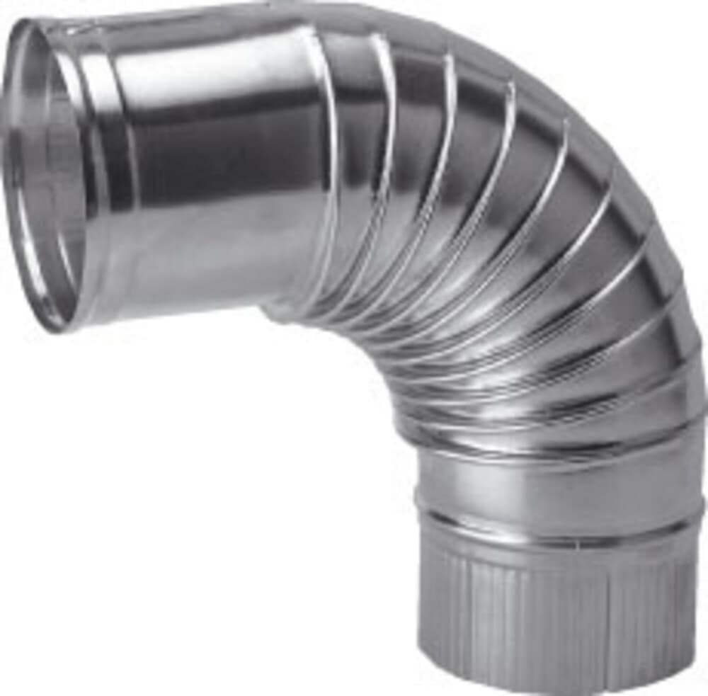 Muelink & Grol coude plissé avec couture 90° D100 aluminium