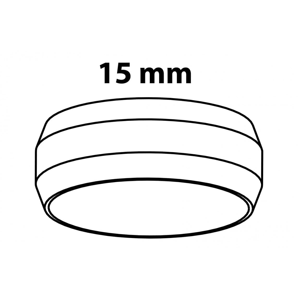 989461317 CU anneau de compression, vierge, 15 mm, raccord à serrer pour tube en cuivre (5x)