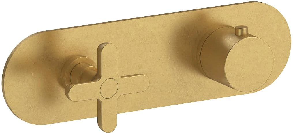 SET DE FINITION THERMOSTAT +INVERSEUR ICONA CLASSIC FANTINI HORIZONTAL PURE BRASS PVD