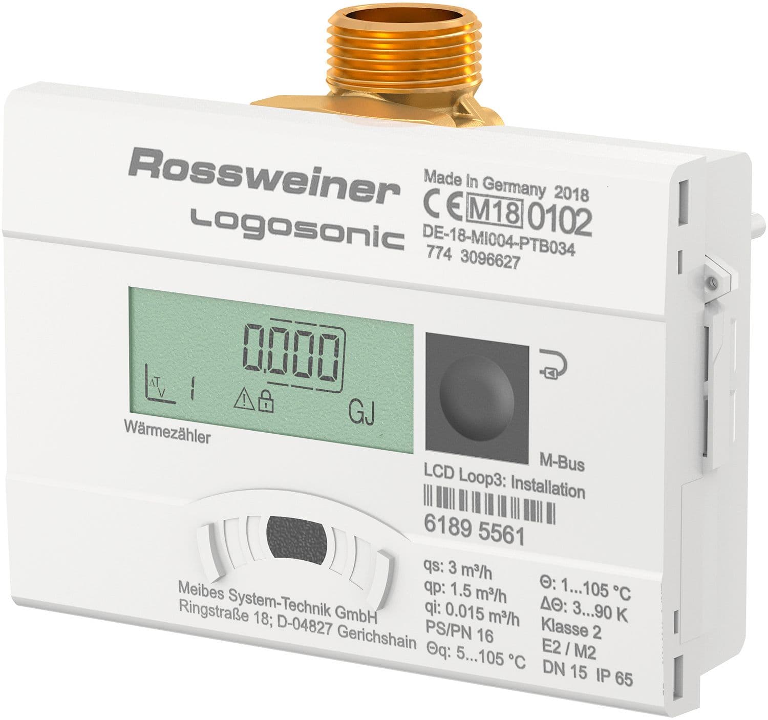 CALORIMETRE LOGOSONIC DN15-3/4"M 0,6M³/H