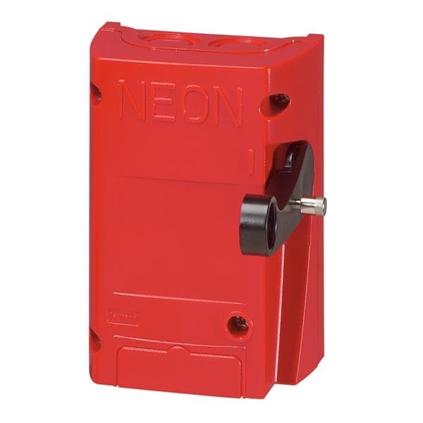 Coupure enseigne lumineuse Rouge 2 pôles - 16A - 250V - 1 Led