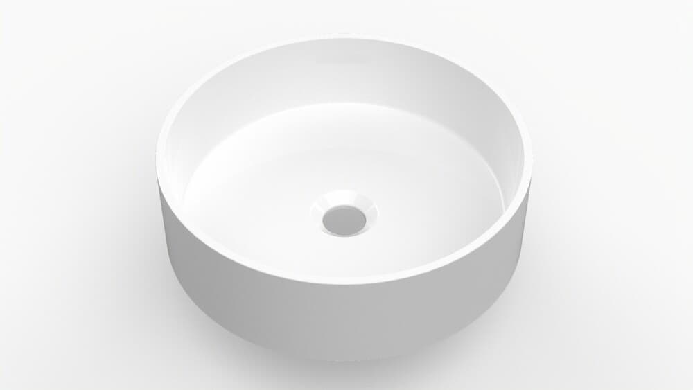 Van Marcke Nero lavabo à poser rond blanc mat