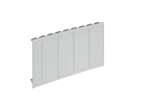 Plaque d'obturation sectionnable 4 modules Gris