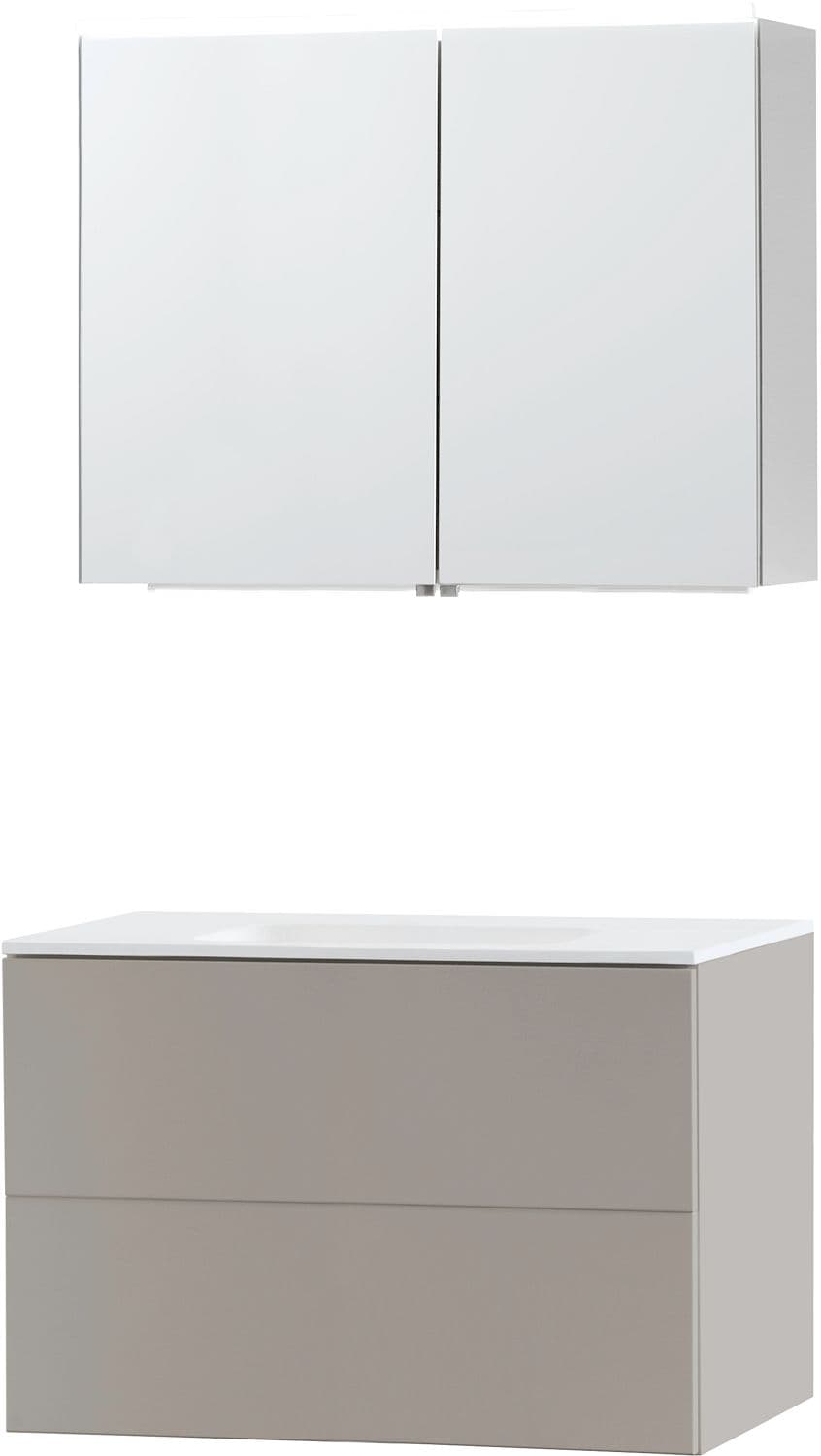 MEUBLE PURO SOLO GRIS 90 SOLID MOLTO ARMOIRE TOILLETTE