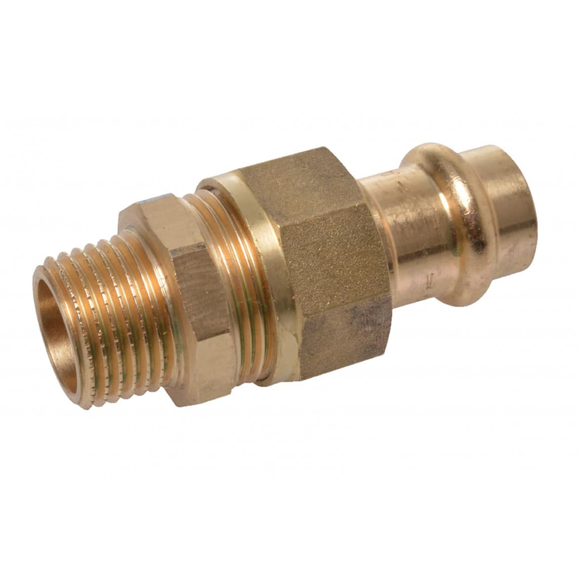 988627354 BR raccord à visser, vierge, 18 mm x 1/2" M, à joint plat, 1 manchon, (P4331g)