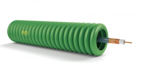 Câble coaxial approuvé Pbe, Telenet, Wvem, ... en précâblé full Lsoh en rouleau de 100m classe CPR:
