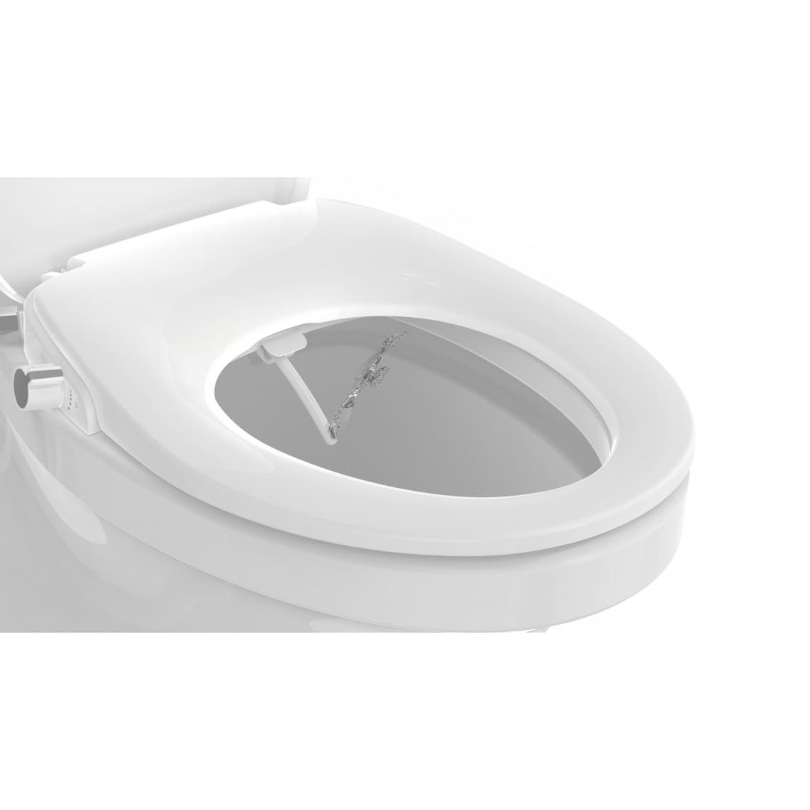 EDDW01 Adaptateur WC lavant, avec frein de chute et déclipsable