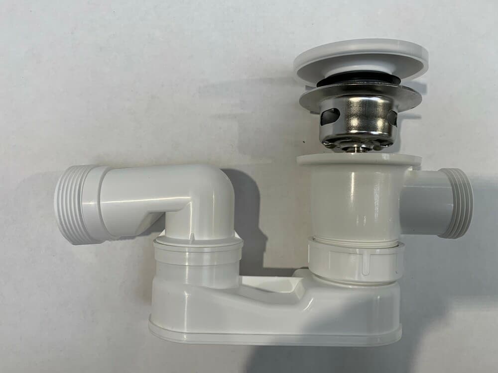 Van Marcke Collection set d'écoulement complet plat avec capuchon solid surface