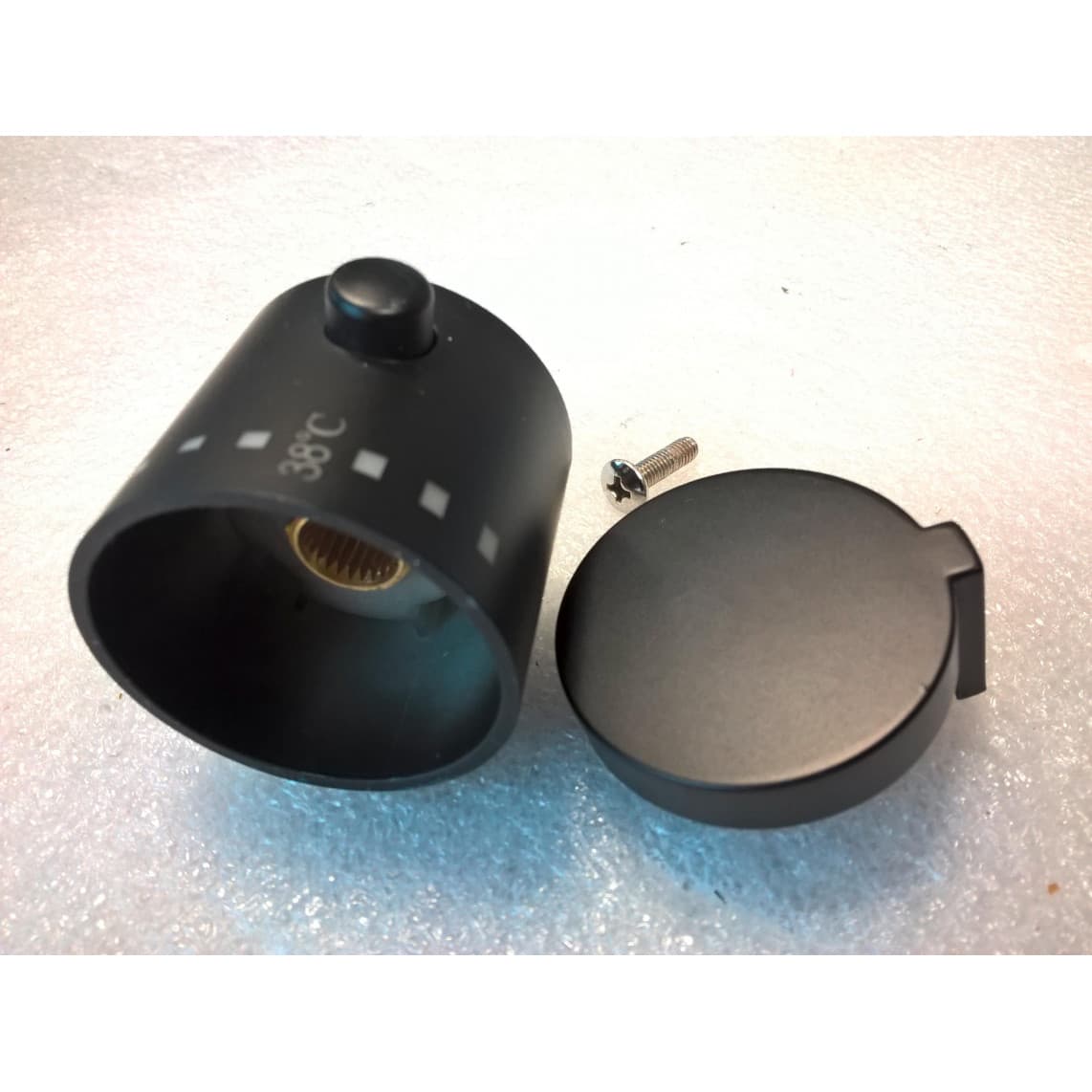 1202446 Poignée thermostatique, noir mat, par ex. pour 60076