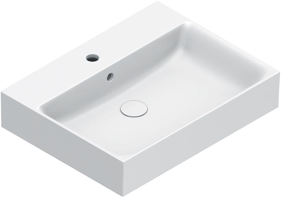 LAVABO PREMIUM CATALANO CATAGLAZE+ 60X47 AVEC TROP-PLEIN BLANC MAT