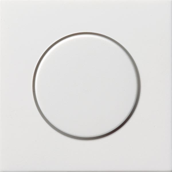 Cache avec bouton pour variateur et potentiomètre électronique Blanc brillant