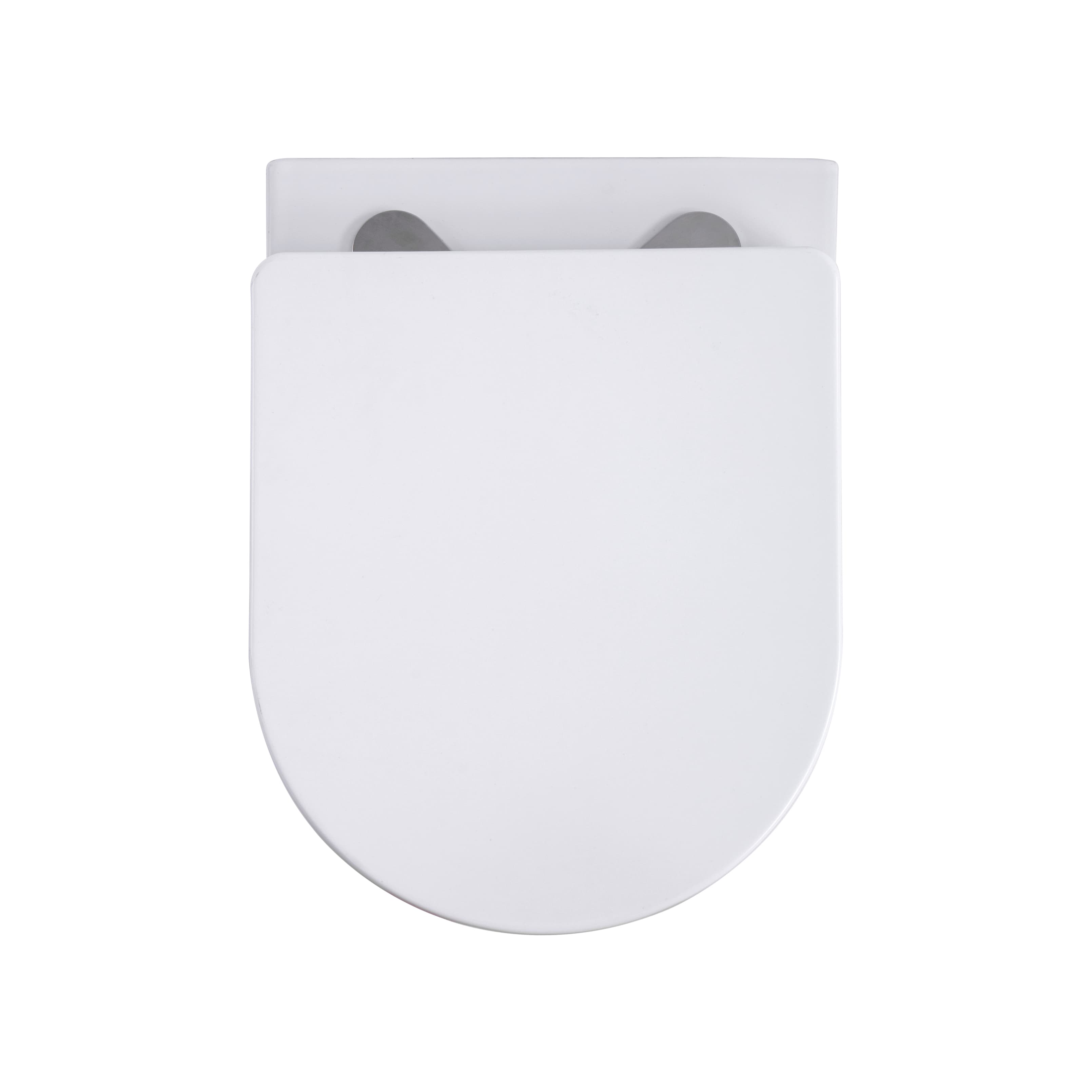 ALONI PRO WC SUSPENDU – TORNADO FLUSH – SANS BRIDE – AVEC ABATTANT – DUROPLAST – SOFT CLOSE – QUICK RELEASE – COMPACT 49 CM - 36X32X49 CM – BLANC BRILLANT