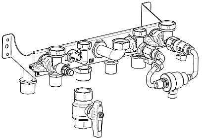 KIT DE RACCORDEMENT HYDRAULIQUE AVEC KIT DE REMPLISSAGE POUR AVANTA ACE +TZERRA MATIC COMBI REMEHA
