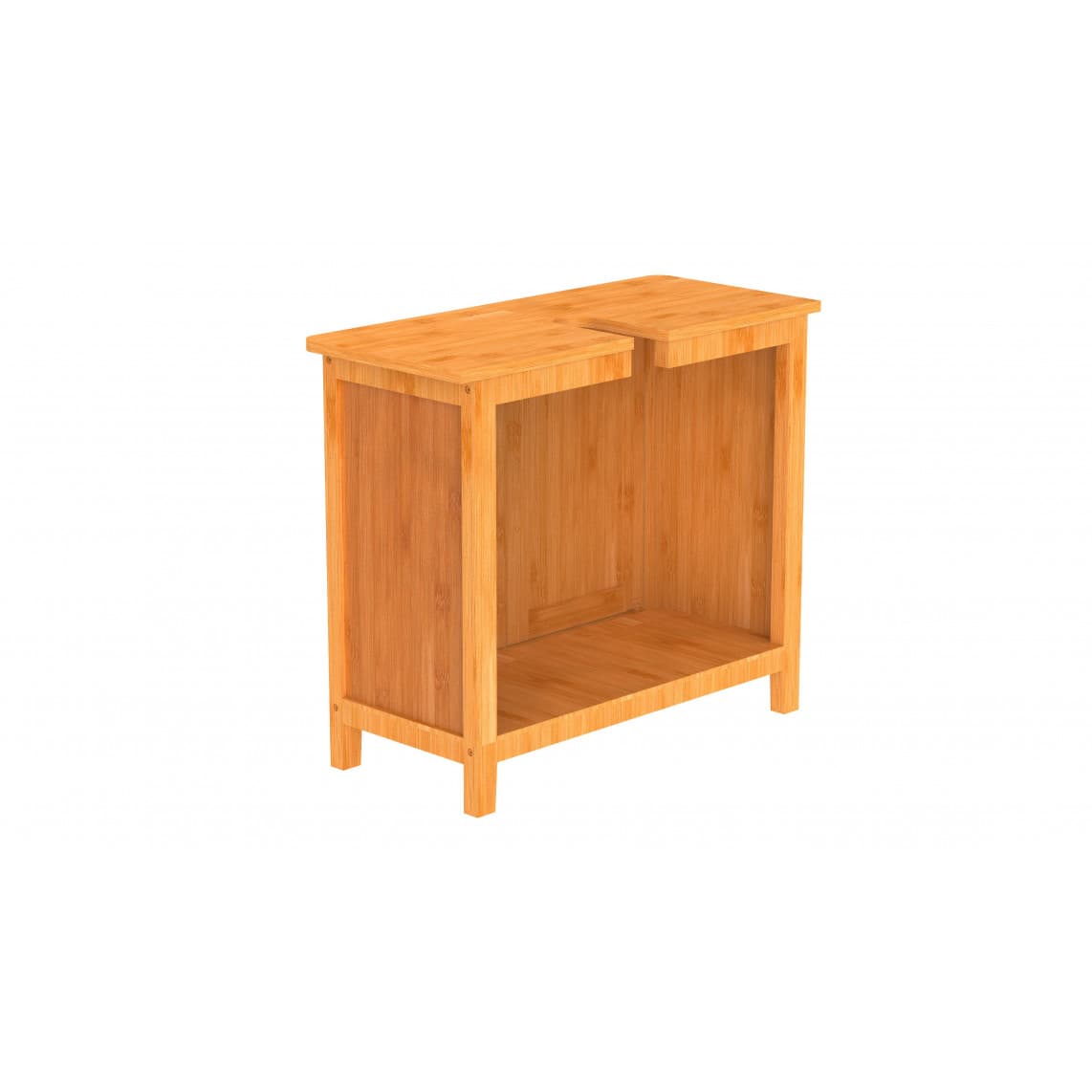 BMBA02-WTU Bambou meuble sous-lavabo