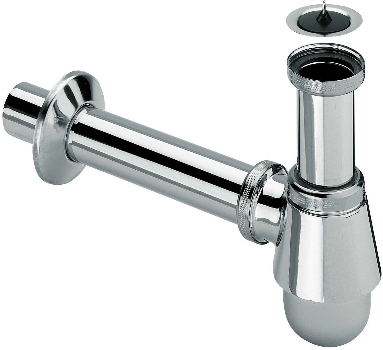 SIPHON BOUT.NORA PR BIDET+CREPINE 5/4" CHROME