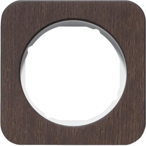 Plaque de recouvrement 1 poste R.1 Bois / Blanc polaire
