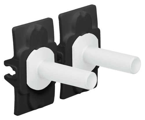Ensemble Niko Toggle pour des fonctions de commutation double, couleur steel white coated