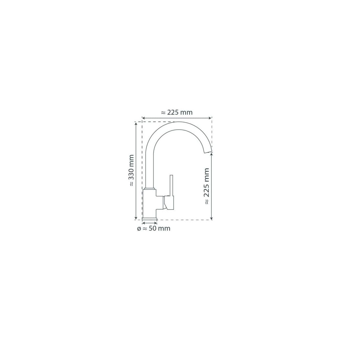 35319 CASALLA Mitigeur évier basse pression, chromé