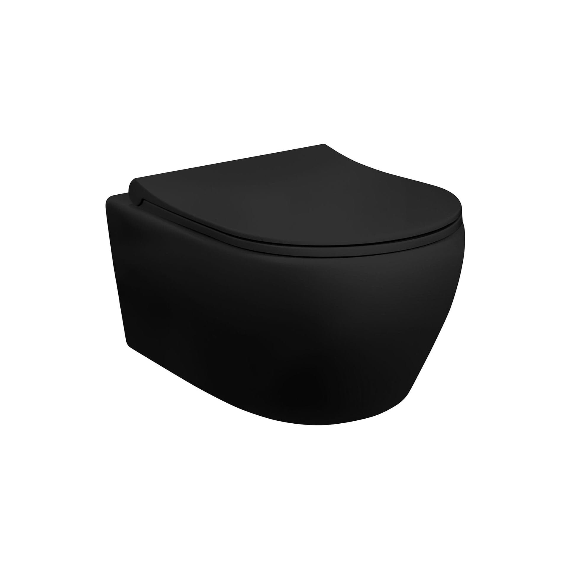ALONI DESIGN WC SUSPENDU AVEC INOX HYGIENE MAT NOIR