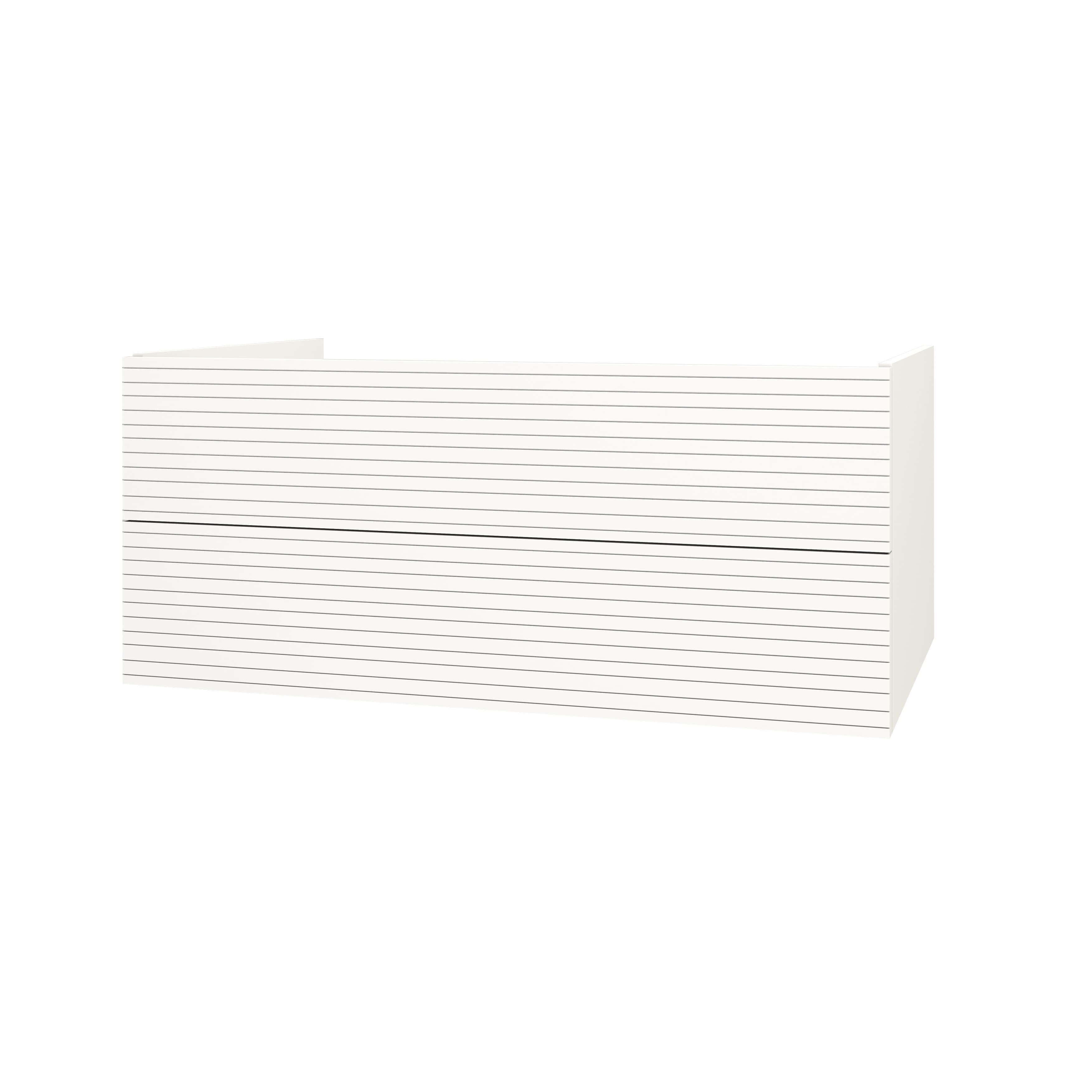 Elite Meuble sous-plan avec relief horizontal (120CM) - blanc mat