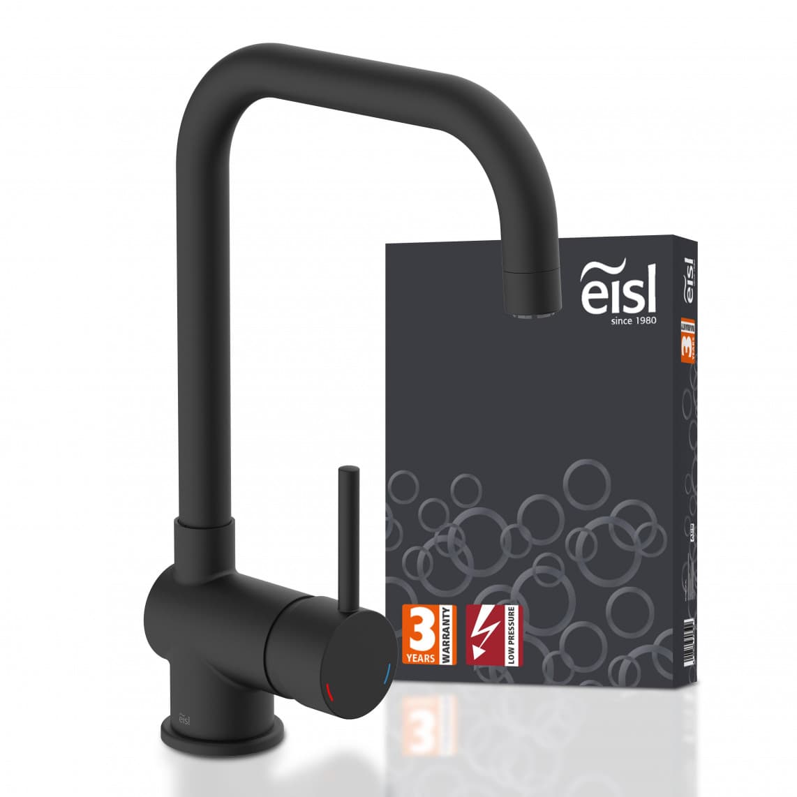 NI182GABL-LP FUTURA Mitigeur évier basse pression, noir mat