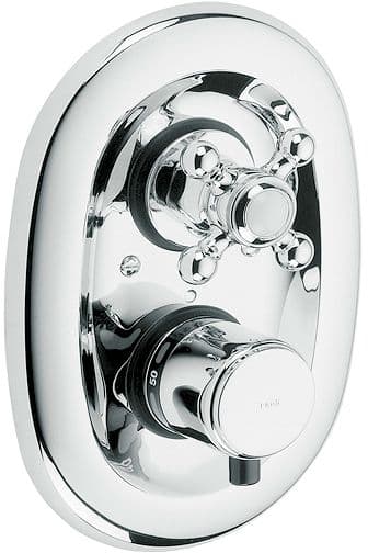 SET DE FINITION THERMOSTAT 1926 KLUDI + ROBINET D'ARRET CHROME