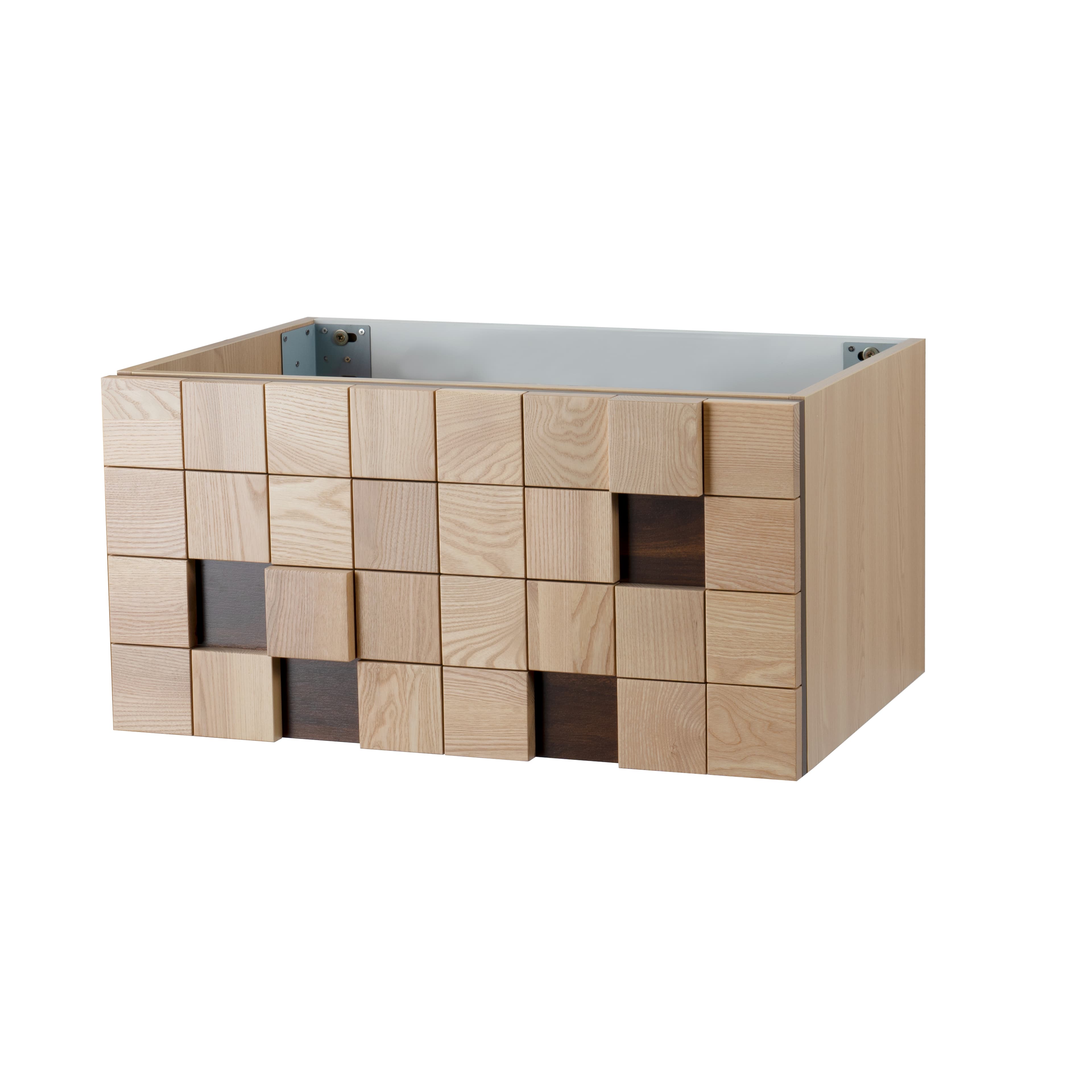 Mimoza meuble sous-vasque - 1 tiroir - sans Poignée - soft close – 79X40X52 cm - chêne clair