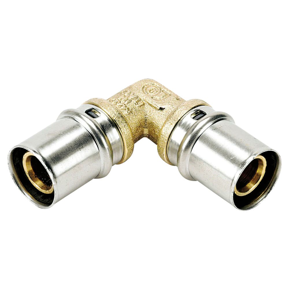SYSTEMPEX coude 90° tube alu raccord à sertir 40-40