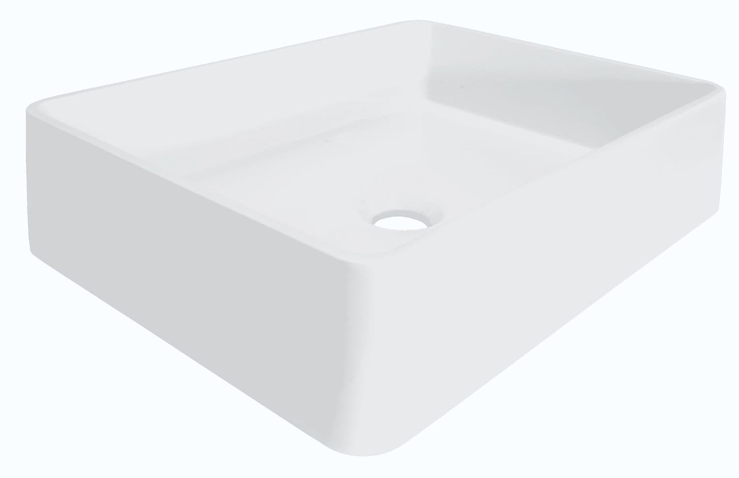 LAVABO A POSER COMBO/MOLTO/PURO 48X36CM SOLID SANS TROP-PLEIN BLANC