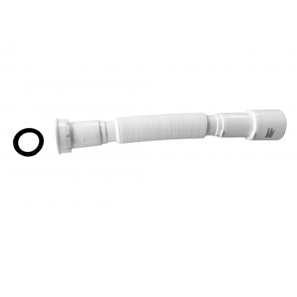 98836948 KS Tube de raccordement Flex, blanc, 1 1/2" F x 40/50 mm, 340-900 mm