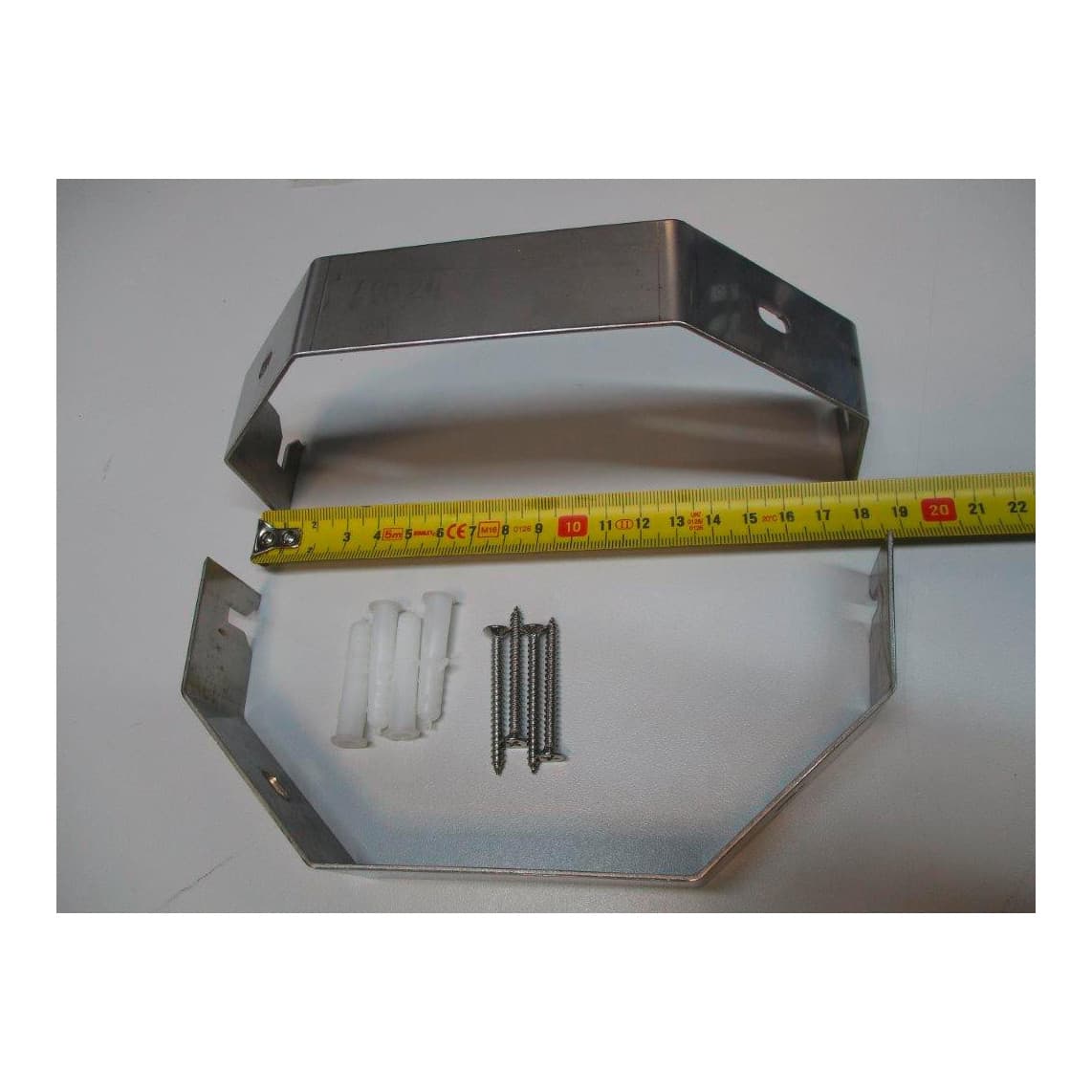 02181 Fixation d'angle pour panneaux de douche, 180 mm (2x)