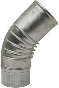 COUDE ALUMINIUM 45°. 110MM