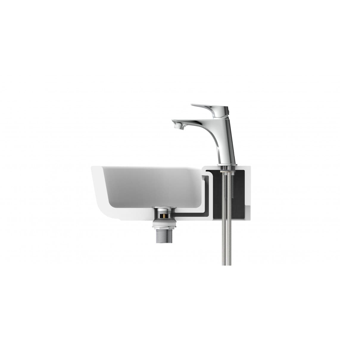 33210 BOSTON Mitigeur lavabo, chromé