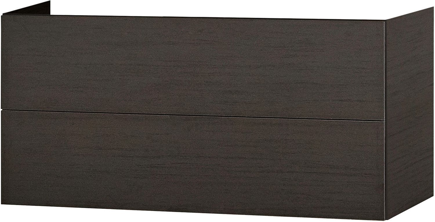 SOUS MEUBLE 2 TIROIR 120CM PUSH-OPEN WENGE