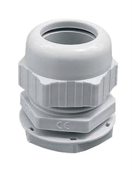Presse étoupe à serrage M25 25mm Gris avec contre ecrou