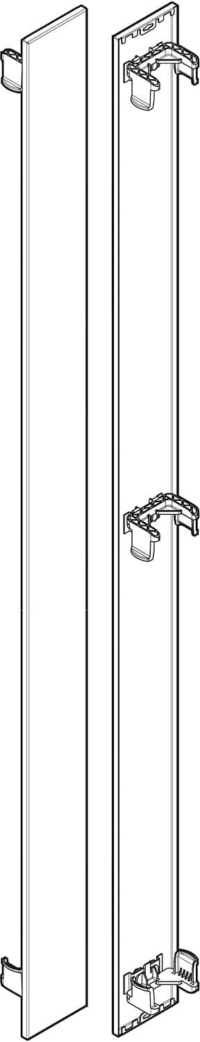 HABILLAGE LATERALE POUR VERTICAL H2000 22 BLANC MAT