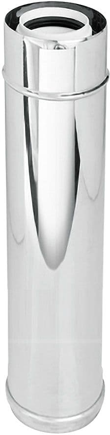 UNIFLOW TUBE CONCENTRIQUE 80/125MM 2000MM INOX/PP
