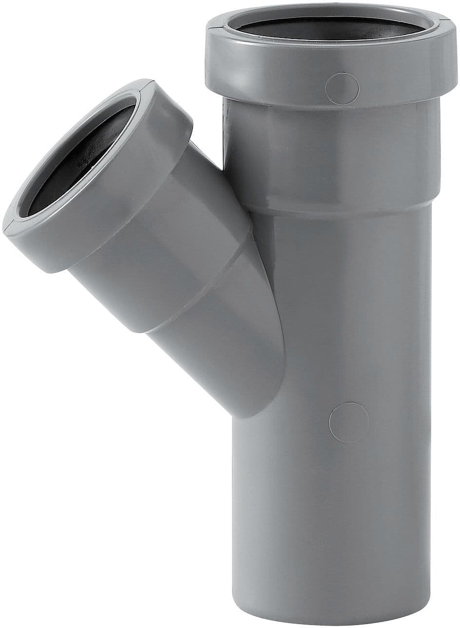 T DE REDUCTION PVC EUPEN 45°. 40- 32MM RA34B