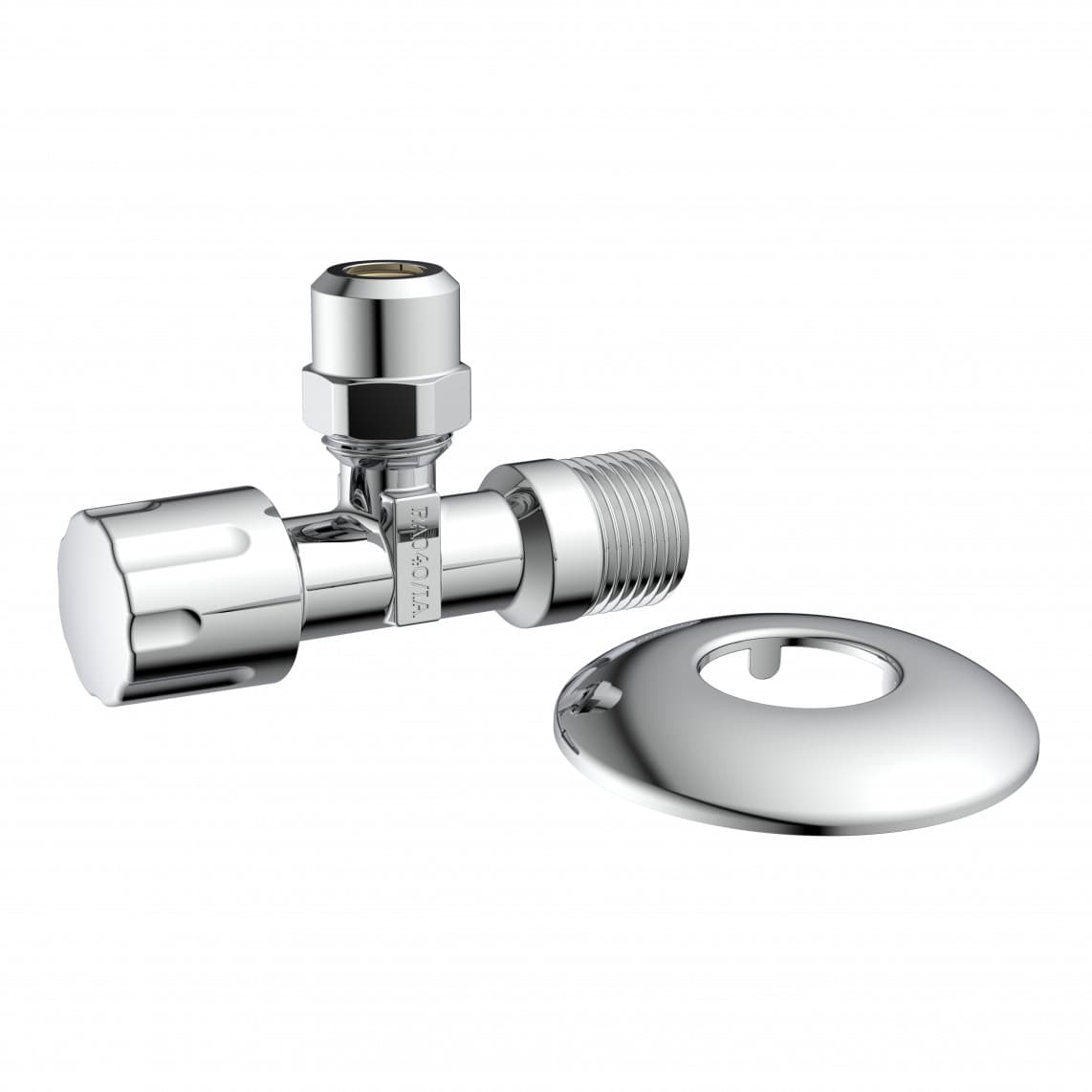 98480410 robinet d'équerre, 1/2" M x 3/8" M x 10 mmQ, avec Rosace de tiroir